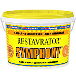 Лак-антисептик Symphony RESTAVRATOR шелковисто-матовый база EP бесцветный (2.7л) Лак-антисептик Symphony RESTAVRATOR шелковисто-матовый база EP бесцветный (2.7л)