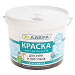 Краска для стен и потолков Лакра Белоснежная матовая 6.5 кг Краска для стен и потолков Лакра Белоснежная матовая 6.5 кг
