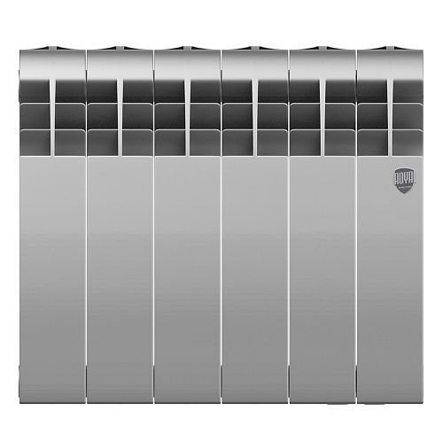 Радиатор биметаллический BiLiner 350мм 6 секций Silver Satin Royal Thermo RTBSS35006 купить