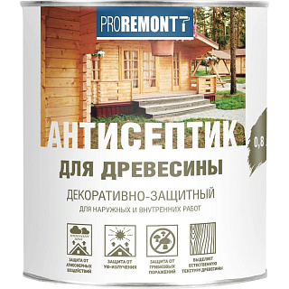 Антисептик Proremontt деревозащитное средство махагон Лакра 0006555 (0.8л) купить