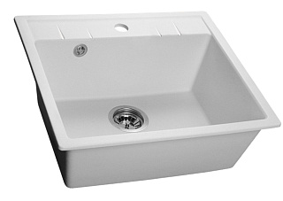 Мойка врезная PRO SQUARE SA-S561 с сифоном  560*500мм SANTREK AQUA 315485 иней-321 купить