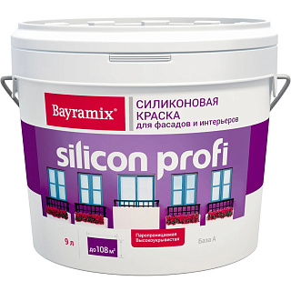 Краска BAYRAMIX Silicon Profi BSP-130/090 матовая белая база А (13кг) купить