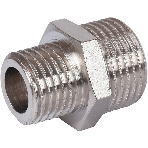 Ниппель наружная резьба переходной никелированный латунь 3/8"*1/4" STOUT SFT-0004-003814 купить