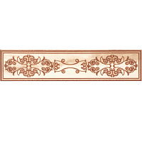 Бордюр напольный Астерия, цвет бежевый, 10*45см LB-CERAMICS 3604-0002