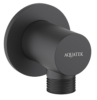 Подсоединение шланговое матовый черный Aquatek AQ2456MB купить