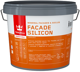 Краска фасадная Tikkurila Facade Silicon база VVA глубокоматовая - 5 л купить