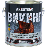 Антисептик гибридный лессирующий Акватекс ВИКИНГ для дерева палисандр (2.5л)