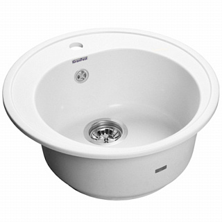 Мойка кухонная GranFest RONDO GF-R-510 круглая 508*505мм иней купить