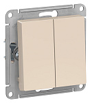 Выключатель Atlas Design ATN000251 2кл сх5 бежевый Выключатель Atlas Design ATN000251 2кл сх5 бежевый