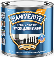 Грунт-эмаль по ржавчине 3в1 Hammerite гладкий вишневый 5272686 (0.5л)