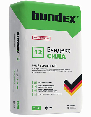 Плиточный клей Бундекс Сила №12 купить