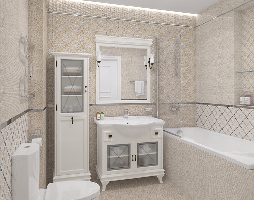 Декор Arte 20*40 см цвет темно-бежевый, Ceramica Classic 08-04-11-1369 купить