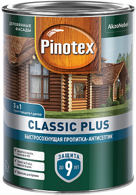 Пропитка-антисептик Pinotex Classic Plus 3в1 палисандр (0.9л) купить