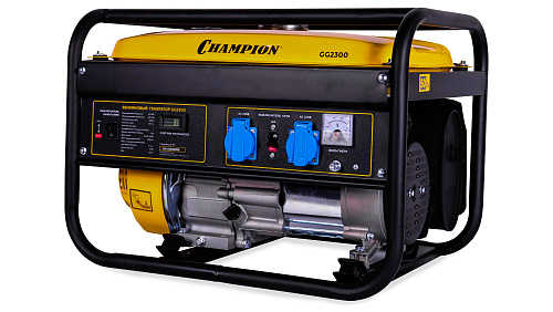 Генератор Champion GG2300 бензиновый 2.5/2.3кВт 220В бак-15л купить