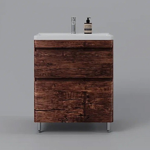 Тумба Атлантика 70 и раковина Атлантик 70 напольная старое дерево Style Line СС-00002343/00002286 купить