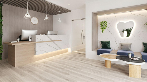 Покрытие клеевое LVT Easy Line дуб полярный 1219.2*184.15*3мм 43класс Alpine Floor ЕСО 3-19 купить