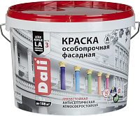 Краска для фасадов особопрочная DALI белая матовая - 9 л