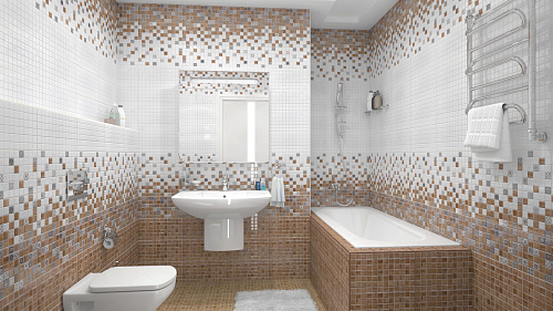 Плитка настенная Астрид кофейный 20*40см цвет бежевый LB-CERAMICS 1041-0232 купить
