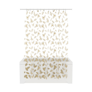 Шторка для ванной комнаты FORA PEVA "BOTANICA GOLD" 200*180см FOR-PV02 купить