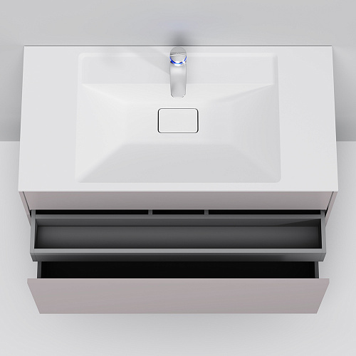 Тумба подвесная INSPIRE V2.0 с раковиной INSPIRE 100 3 ящика элегантный серый AM.PM M50AFHX1003EGM купить