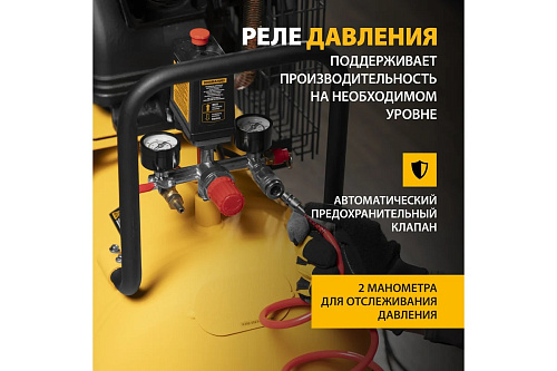 Компрессор воздушный ременным привод BCV2200/100 Denzel 58110 купить