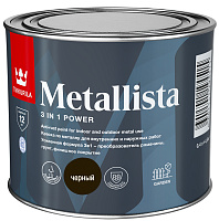 Краска по ржавчине Tikkurila METALLISTA черный 0.4 л