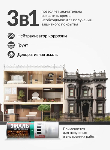 Эмаль аэрозольная Kudo молотковая Серебристо-коричневая (KU-3008) купить