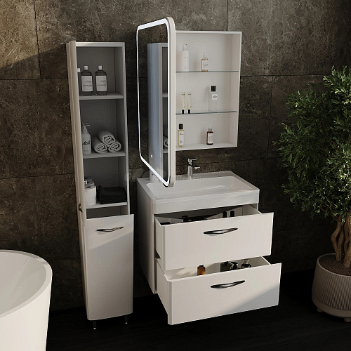 Зеркало-шкаф Каре с подсветкой сенсор 50*80 Style Line СС-00002372 купить