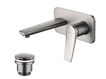 Смеситель для умывальника встраиваемый Lemark Bronx LM3726GM графит Смеситель для умывальника встраиваемый Lemark Bronx LM3726GM графит