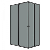 Ограждение душевое Eco 100*80*190см Niagara NG-1018-14QT черный