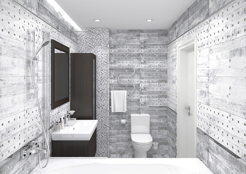 Декор настенный Extra Elemental, цвет серый, 30*60см Ceramica Classic  купить