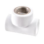 Тройник комбинированный с внутренней резьбой полипропилен D20*1/2"*20 BP белый цвет РВК 20801 Тройник комбинированный с внутренней резьбой полипропилен D20*1/2"*20 BP белый цвет РВК 20801