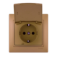 Розетка LEZARD MIRA 701-1313-123 с крышкой