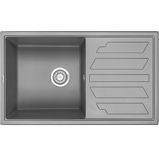 Мойка кухонная Granula GR-8601 прямоугольная 86*50см универсальное крыло алюминиум купить