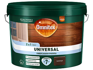 Пропитка-антисептик Omnitex by Pinotex Universal 2в1 Палисандр 50035510 (9л) купить