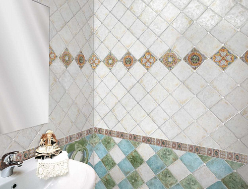 Керамогранит Maioliche bianco, 15*15см Gambarelli купить