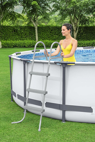 Бассейн каркасный Bestway Steel Pro Max 56418 с фильтром-насосом и лестницей 9150л 366*100см 004864 купить