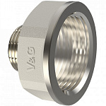 Переходник резьба внутренняя-наружная 1/2*3/8", V&G VG-208103 Переходник резьба внутренняя-наружная 1/2*3/8", V&G VG-208103