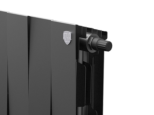 Радиатор биметаллический PianoForte 200мм VDR 18 секций Noir Sable Royal Thermo RTPNSVDR20018 купить