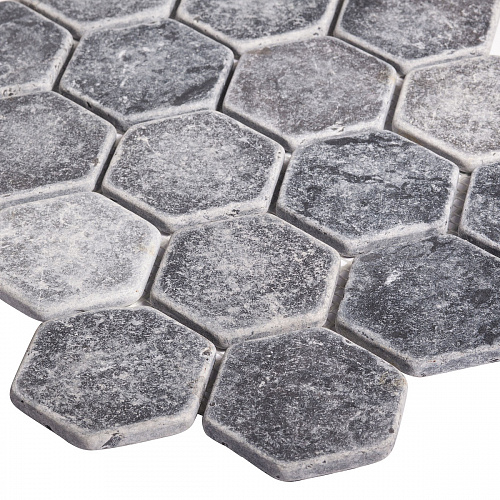 Мозаика Starmosaic HEXAGON VBs TUMBLED 64*74мм натуральный мрамор 305*305мм купить
