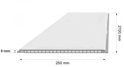 Панель ПВХ Панно Лебеди 2700*250*8мм (панно из 4 штук) KronPlast 05-045 купить
