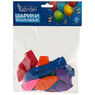 Шарики воздушные Волшебная Страна 25см 10шт 007152 купить