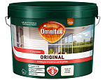 Пропитка коющая для деревянных строений Omnitex by Pinotex Original белая/база BW (9л)