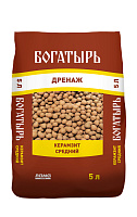 Керамзит средний "Богатырь дренаж" 5л Богатырь Lt0014724