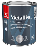Краска по ржавчине METALLISTA глянцевая серебристая Tikkurila 700014087 (0.8л)