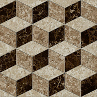 Керамогранит напольный Скольера, геометрия, 45*45см, цвет коричневый LB-CERAMICS 6046-0350