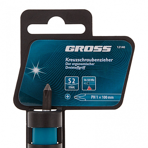 Отвертка PH1*100 мм GROSS 12140 купить