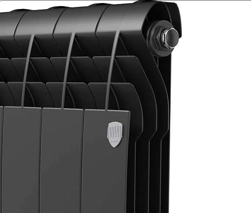 Радиатор биметаллический BiLiner B 500 8 секций Royal Thermo RTBB350008 черный купить