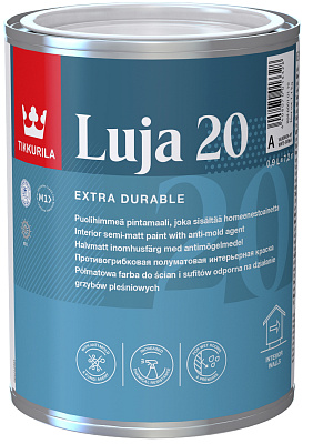 Тиккурила Luja 20 акриловая краска для кухни и ванны белая 0.9 л купить
