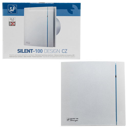 Вентилятор ф100 Silent-100CZ DESIGN  бесшумный SILVER 03-0103-120 купить